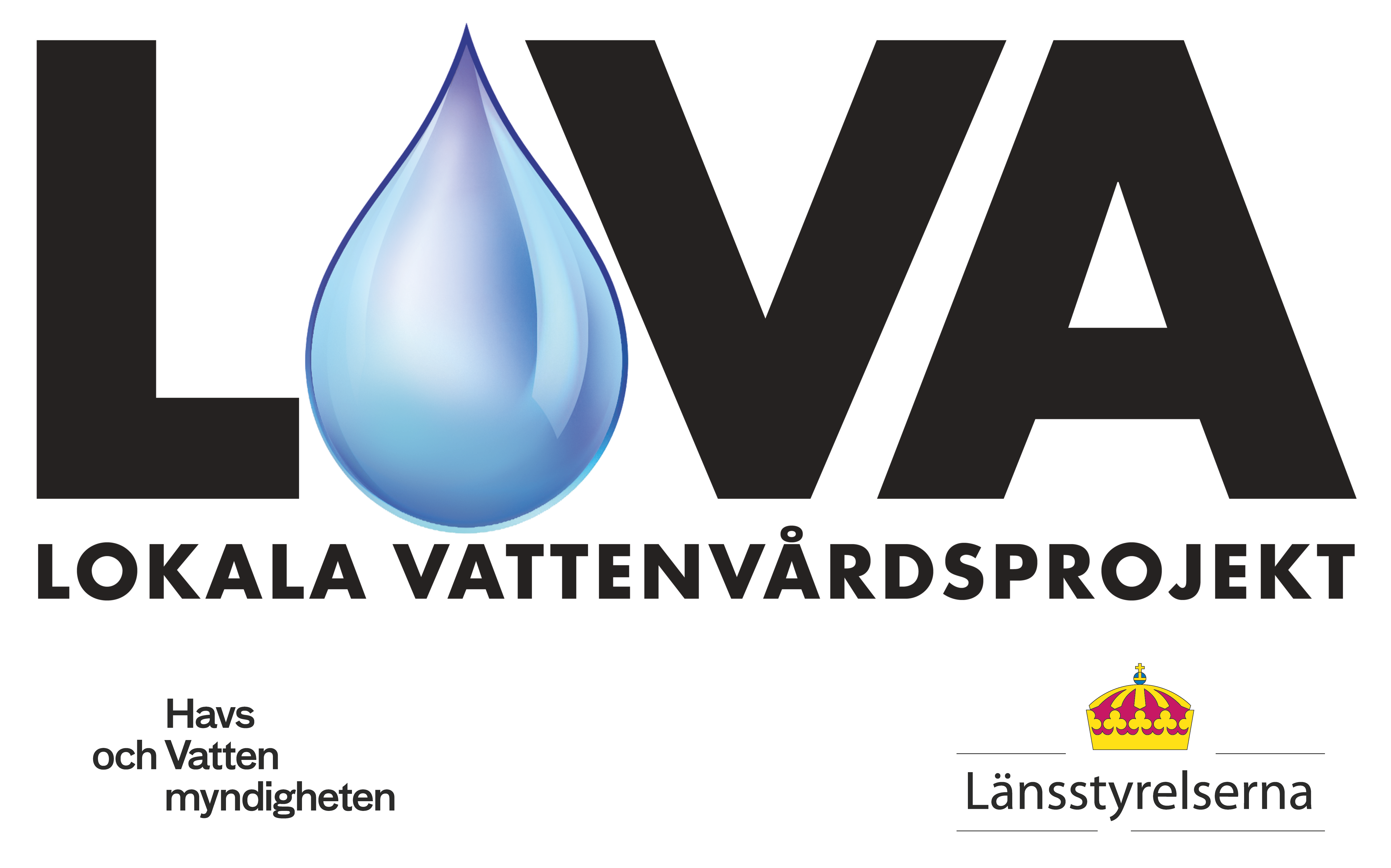 Logotyp för Lokala vattenvårdsprojekt, LOVA.