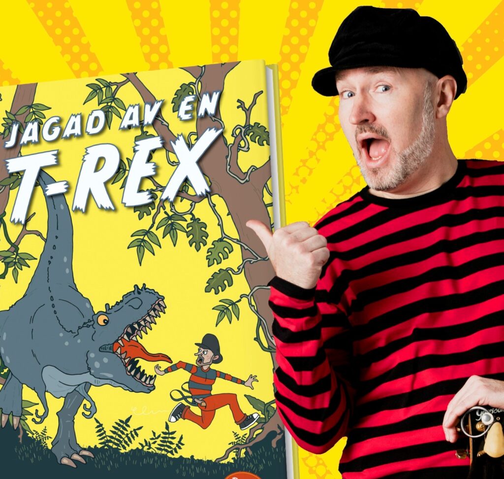 Carl-Otto Johansson, Pappa Kapsyl, och hans bok Jagad av en T-rex