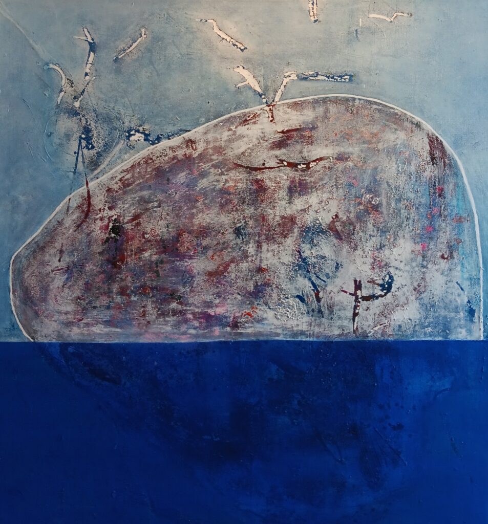 Under ytan, en målning av Marina Erlandsson.