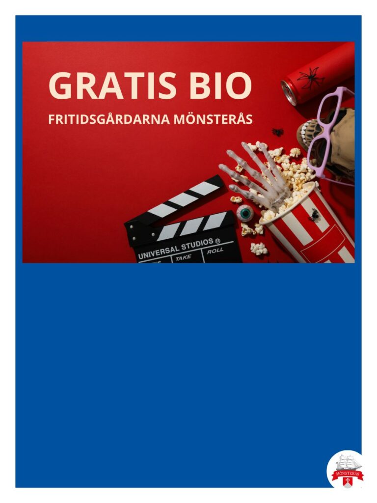 Popcorn och filmklappa, och lite läskiga detaljer.