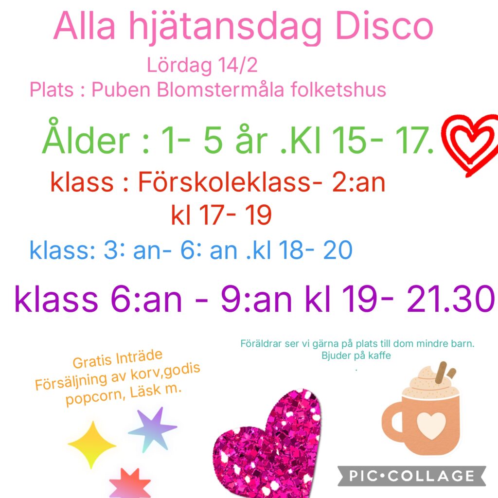 Affischbild med hjärtan